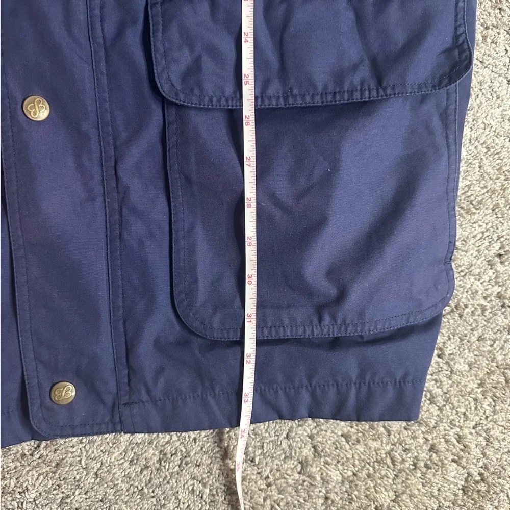 Eddie Bauer Vintage 90 Full Zip removable hood coat parka Large Navy wool Barn